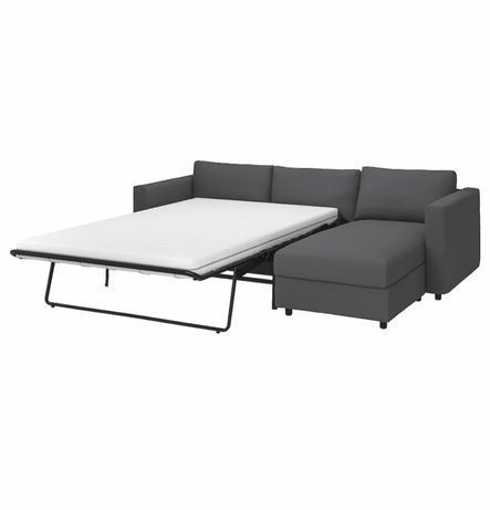 Ikea Vimle Sofa 3 Osobowa z szezlongiem Hallarp Szary 140x200 Dostawa