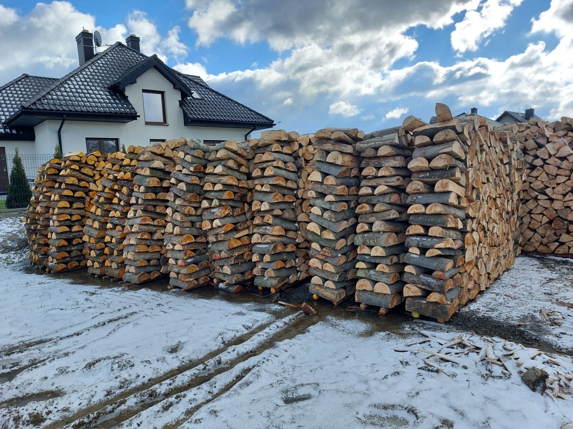 Drewno  kominkowe opałowe olcha, łupane, ściśle układane