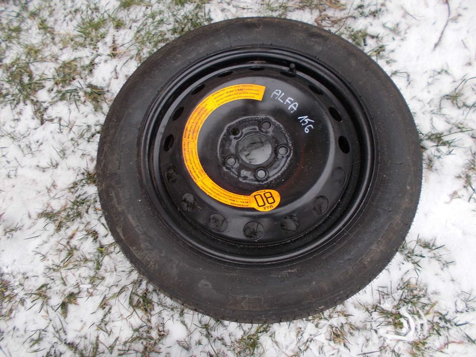 alfa romeo 156 02r koło 125/80 r15 zapasowe dojazdówka 5x98 et35