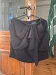 The Kooples czarna spódniczka mini falbanki