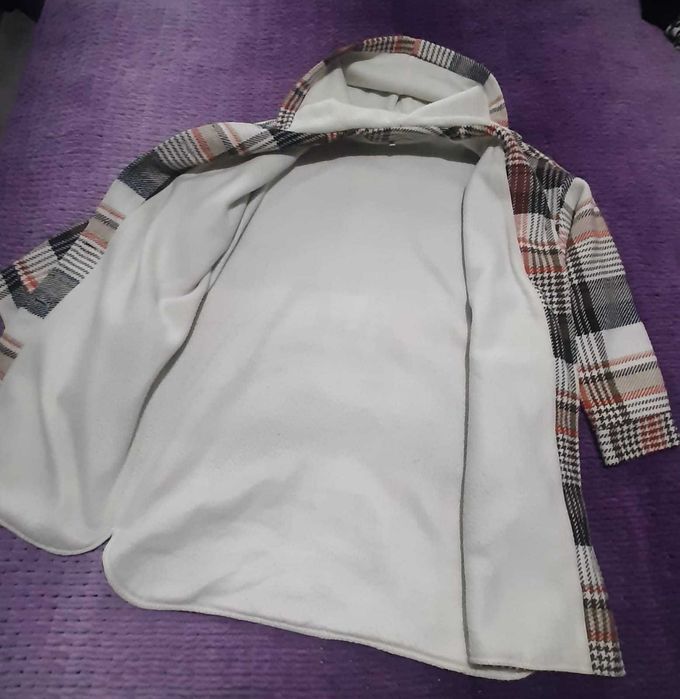 Пальто/рубашка/з капюшоном + шапка + перчатки