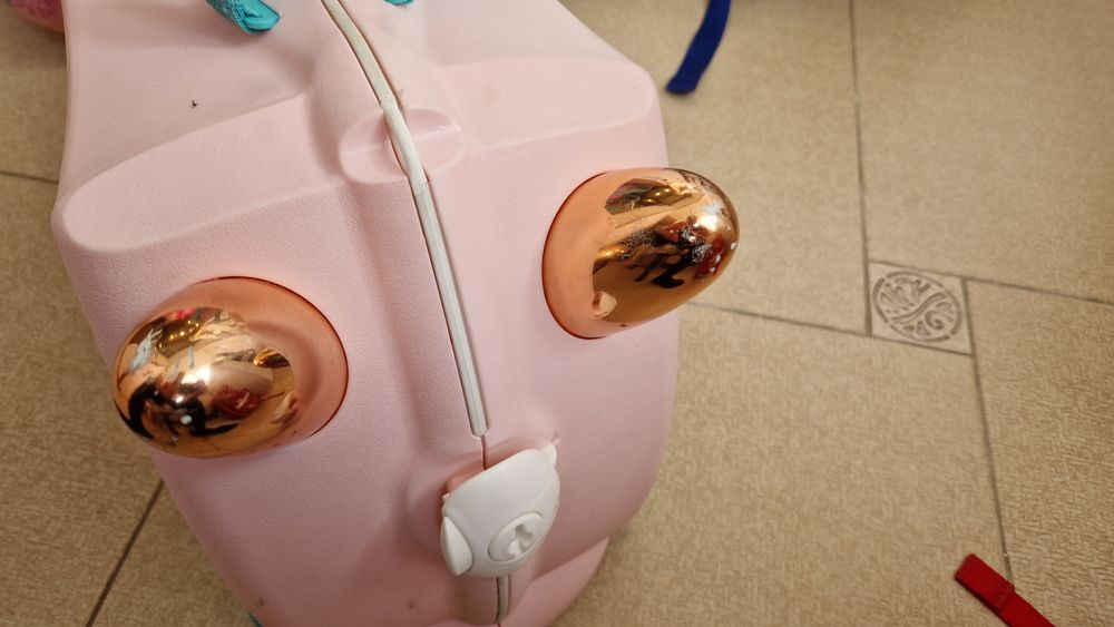 Чемодан детский на колесах Trunki Единорог розовый