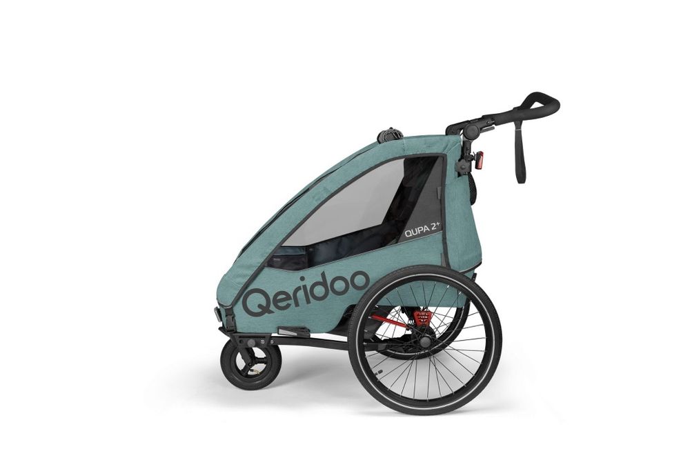Qeridoo Qupa 2 Plus Mineral Blue 2025 przyczepka rowerowa wózek spacer