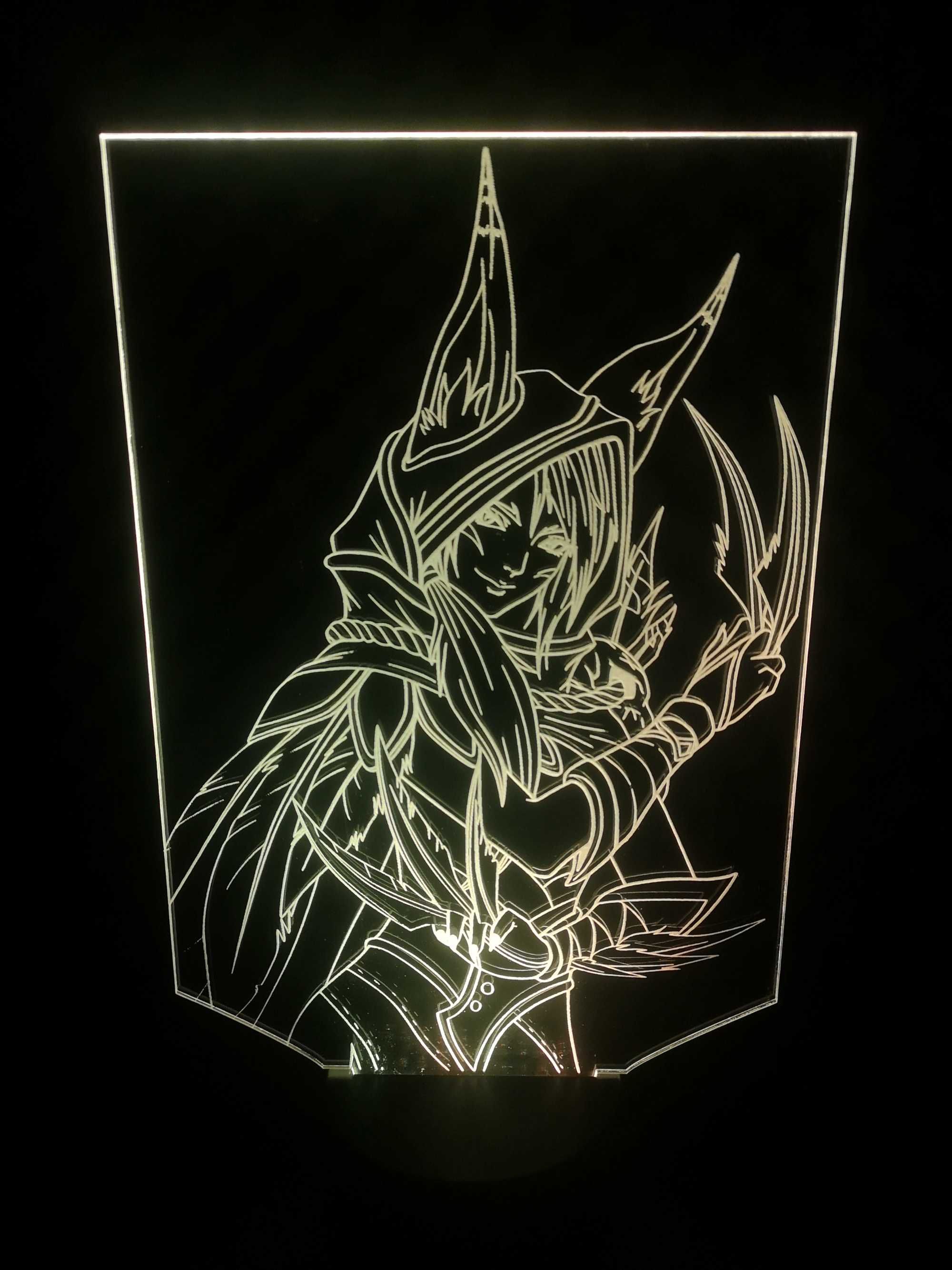 XAYAH League of Legends Lampka nocna LED prezent dla GRACZA dedykacja