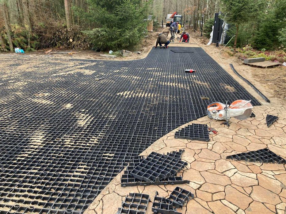 UKŁADANIE KOSTKI , Brukarstwo , Projekt gratis , POLBRUK , Tarasy