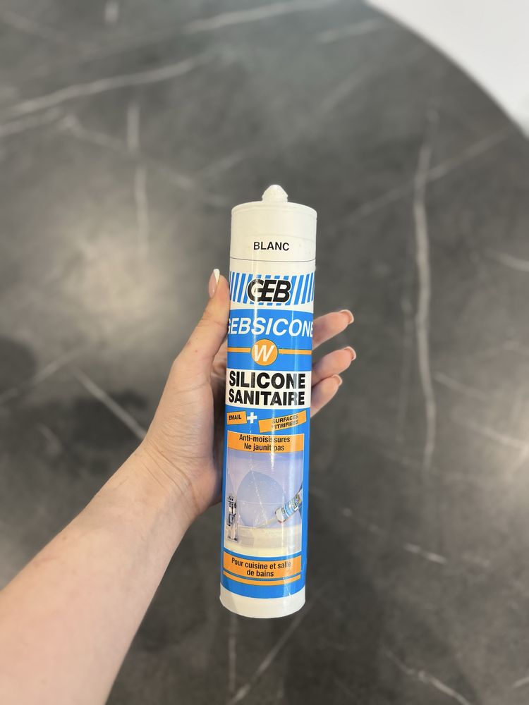 Silikon Bezbarwny sanitarny GEBISCONE.