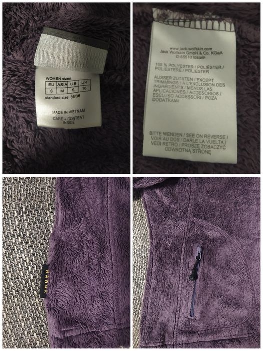 Тепла флісова кофта травка JACK WOLFSKIN SOFT ASYLUM. Розмір S.