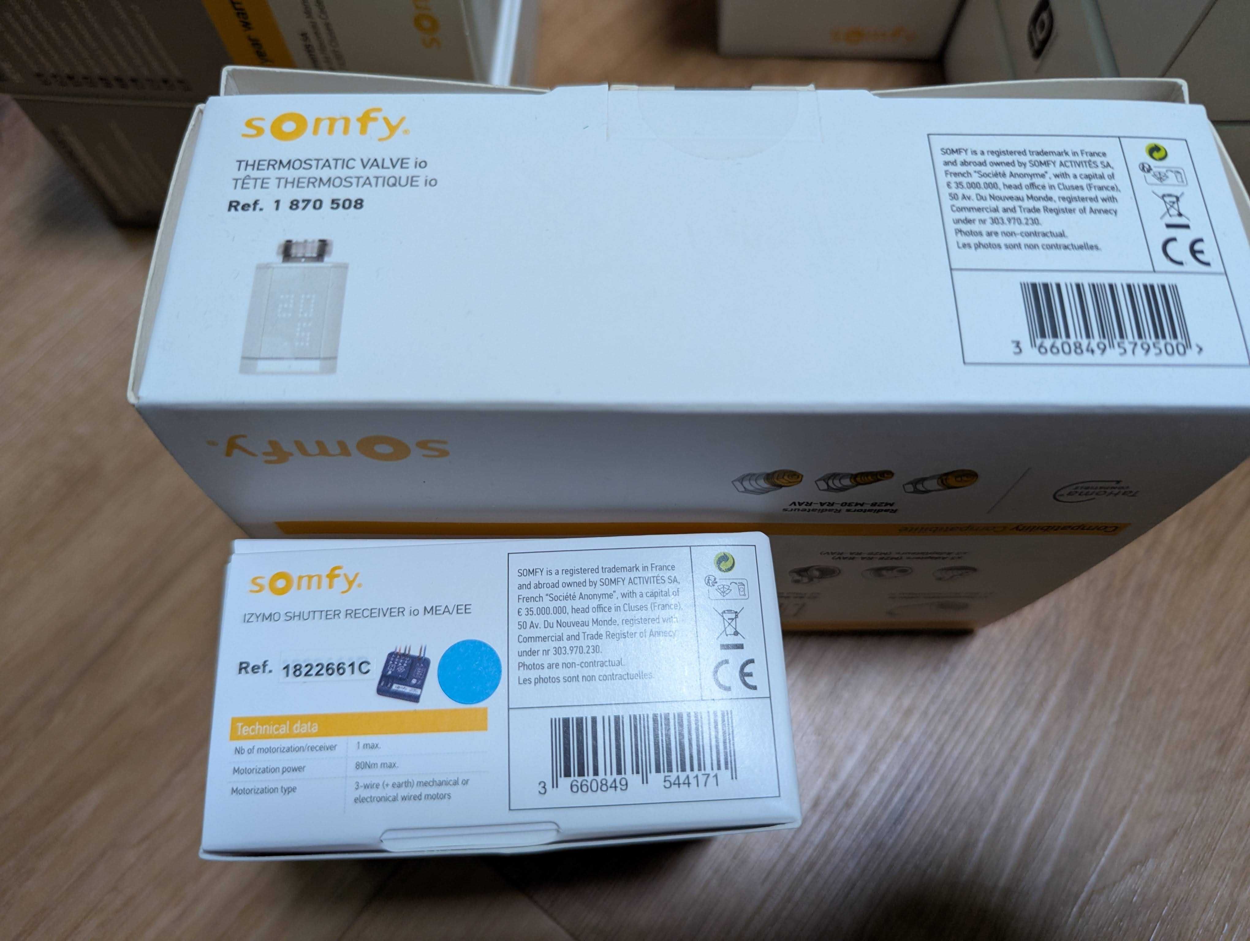 Smart Home Somfy Tahoma - zestaw termostat czujnik dymu okna