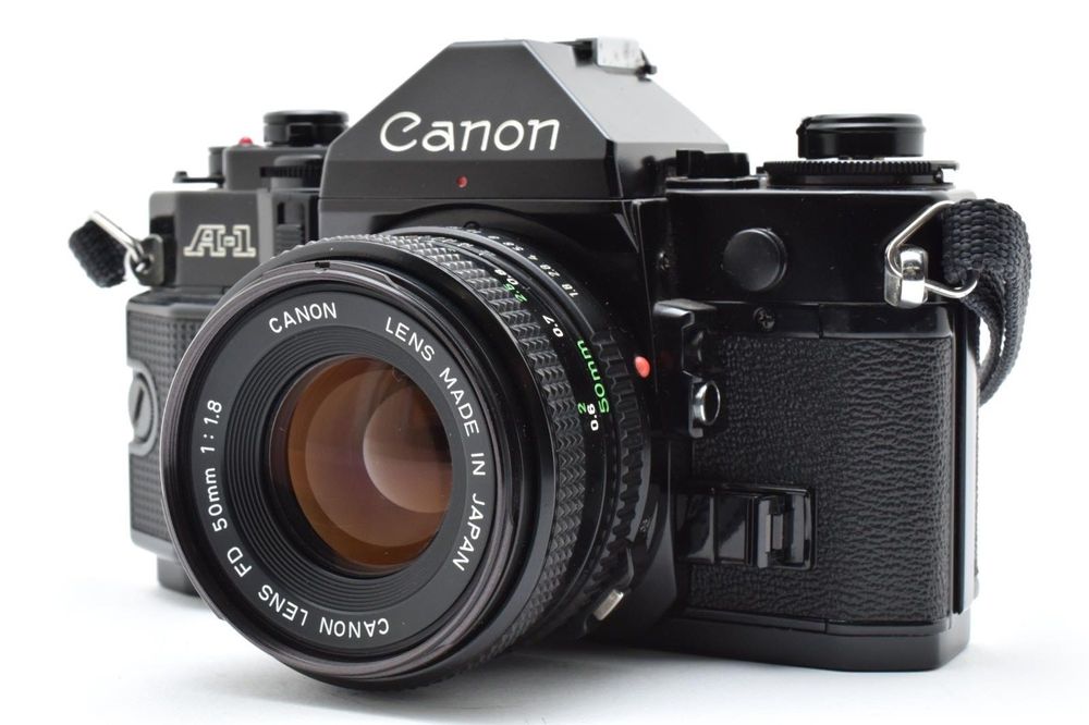 Canon A-1 + Canon nFD 50mm f/1.8 – piękny zestaw vintage