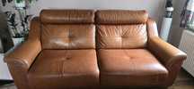 Sofa skórzana rozkładana