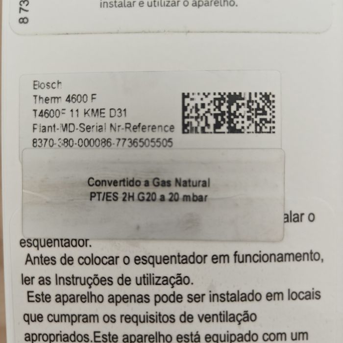 Esquentador Inteligente Bosch