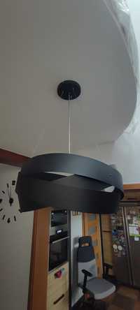 Lampa wisząca loftowa czarna matowa