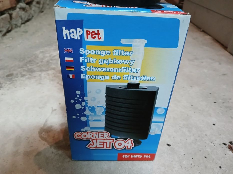 Wewnętrzny filtr gąbkowy Happet corner jet 04