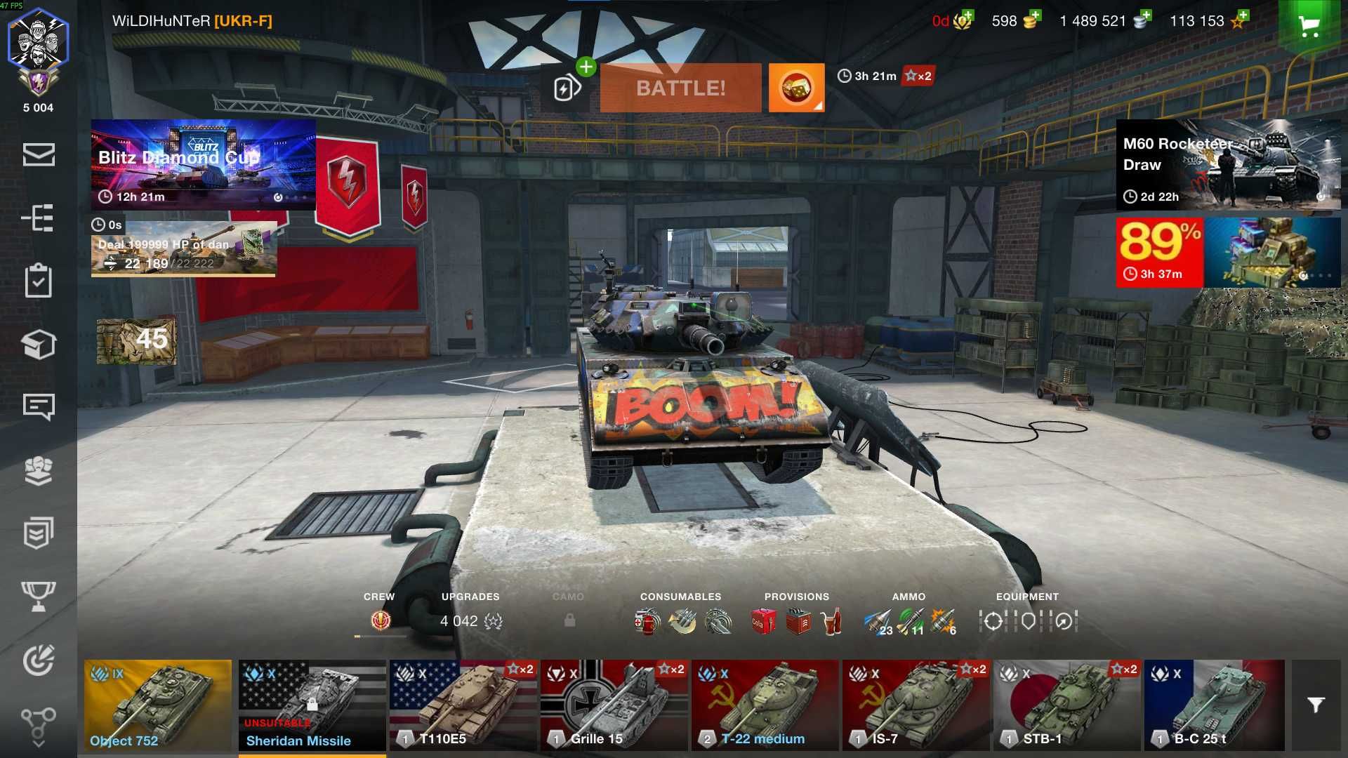 Продаж Топ аккаунту WoT Blitz (EU)