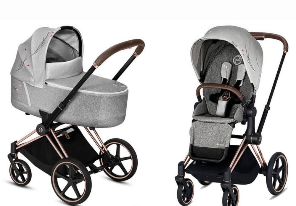 Коляска,візочок Cybex priam Koi на шассі rose gold 2021 року.Муфта