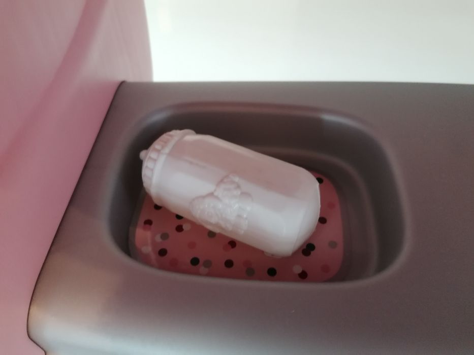 Smoby Baby Nurse Łóżeczko 2w1 dla lalki/przewijak + lalka