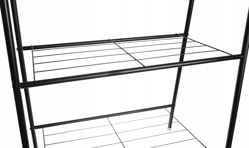 Wieszak Na Ubrania Metalowy Stojak Półka 151Cm -Superzabaweczki-