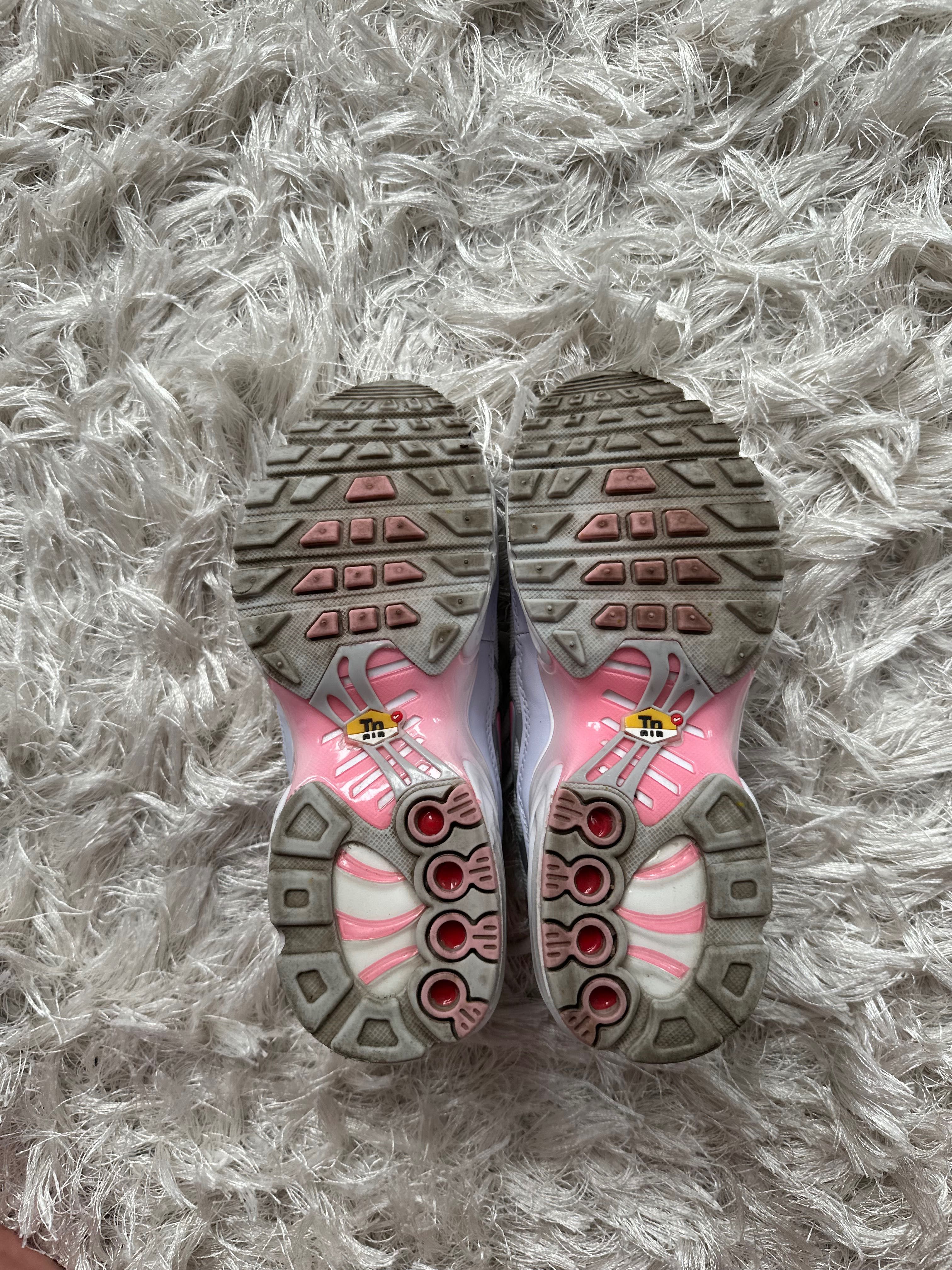 Buty sneakersy Nike tn air max plus różowe białe szare srebrne vintage