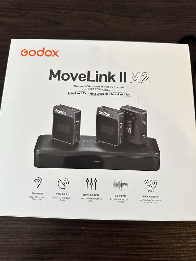 Петличная микрофонная радиосистема Godox MoveLink II M2