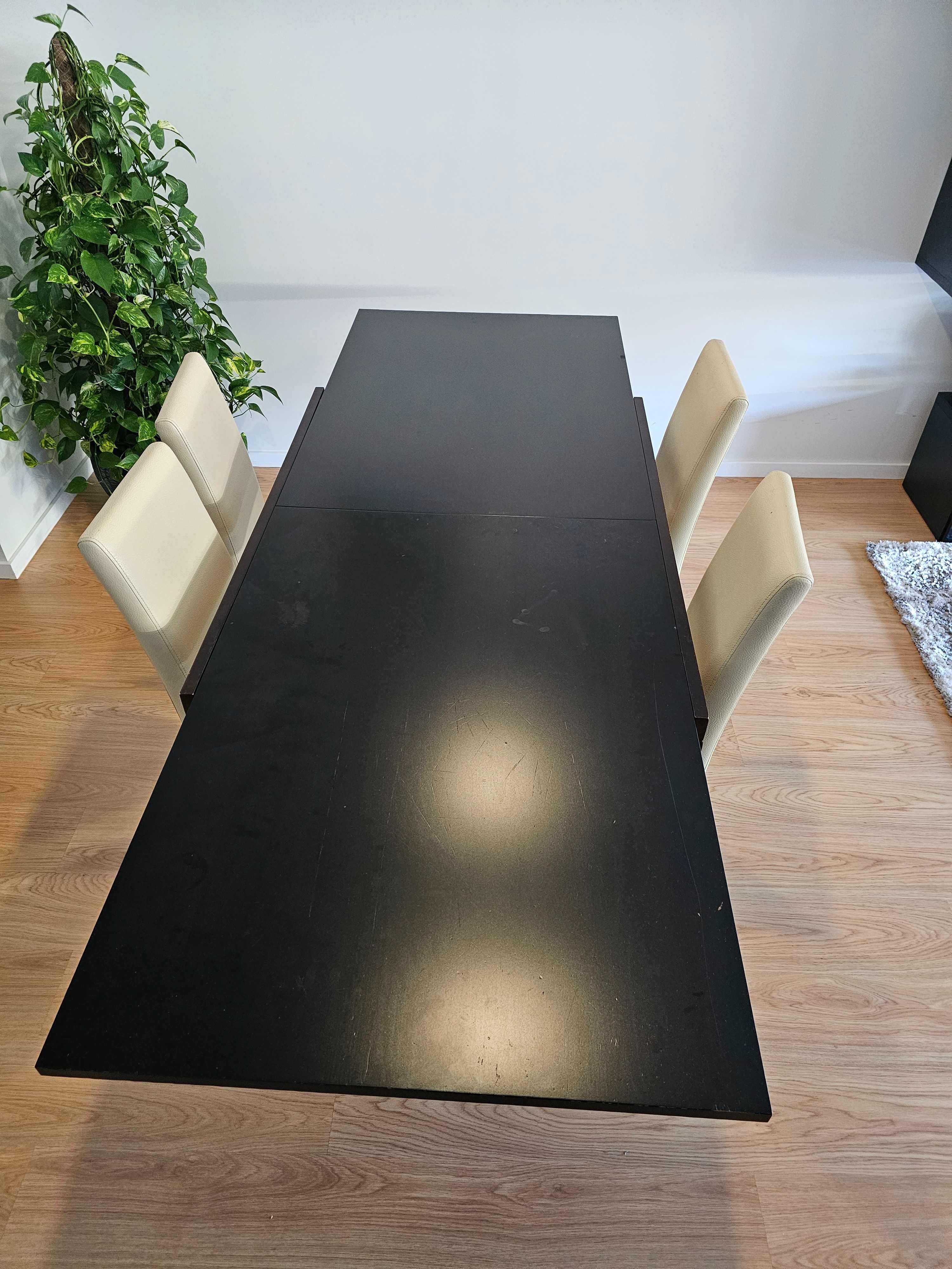 Mesa com cadeiras de jantar Extensível