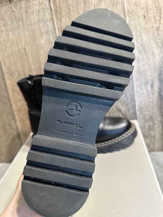 Buty damskie czarne botki kozaki Tamaris 38