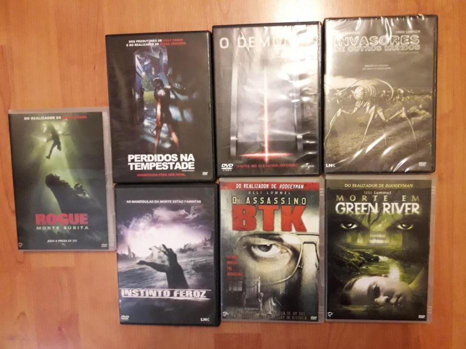DVDs de suspense originais vendo ou troco