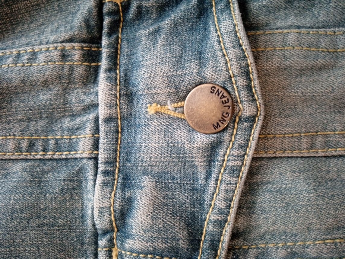 Jeansowa krótka kurtka, M, Mango Jeans