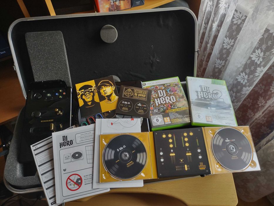 X360 DJ Hero Renagade Eminem JAY-Z Kolekcjonerka z walizką+DJ Hero2