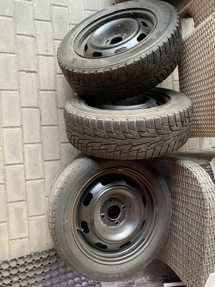 Диски з резиною citroen c3 peugeot колеса 4*108 185/65/15 r15 ET-27