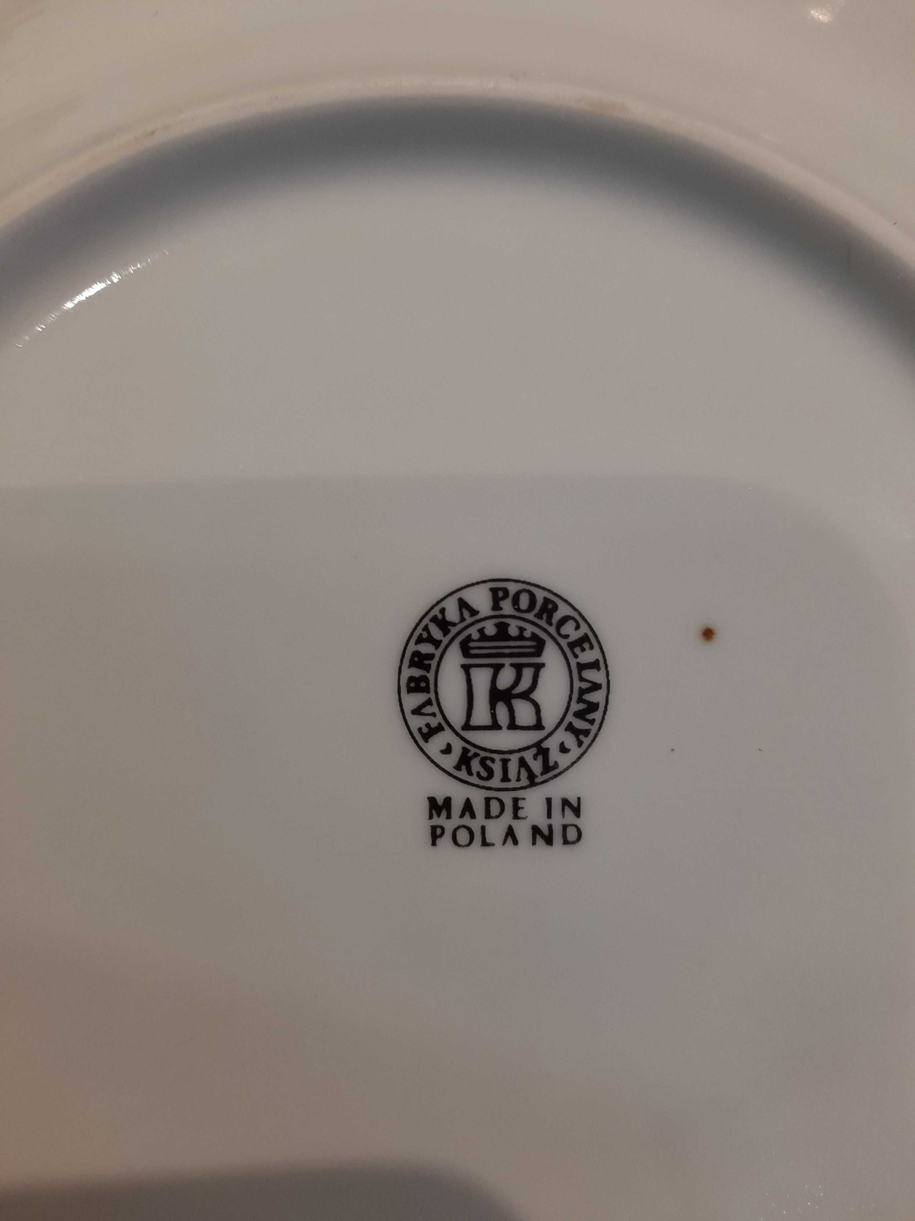 serwis obiadowy porcelana Książ kompletny 12 osób - 43 elementy
