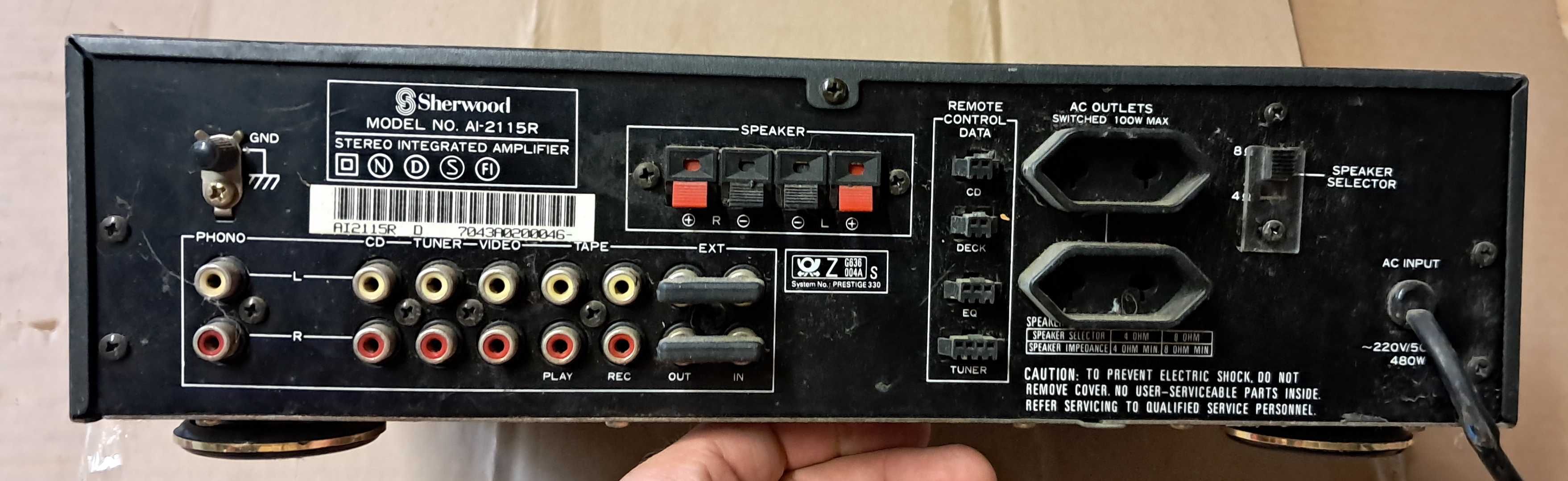 Retro wzmacniacz , wzmacniacz stereo  Sherwood AI-2115R  100W