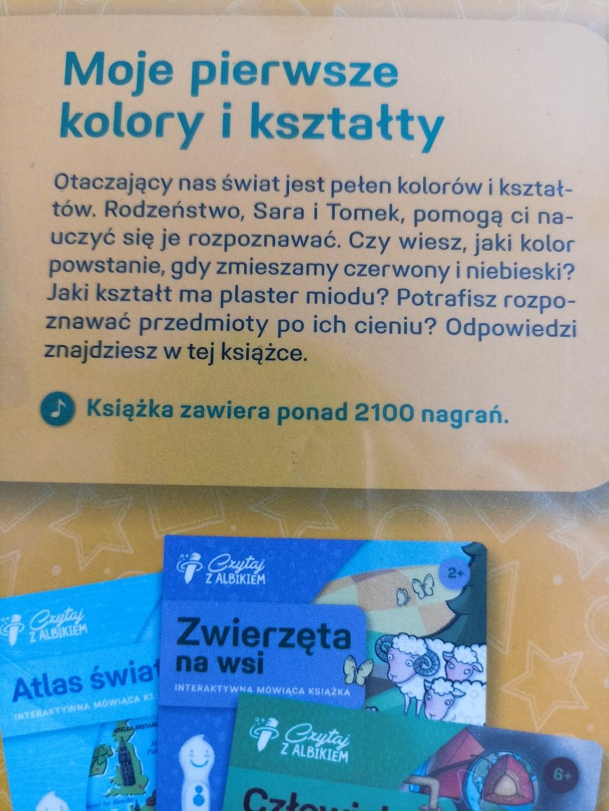 Czytaj z Albikiem Albik Albi książka Moje pierwsze kolory i kształty