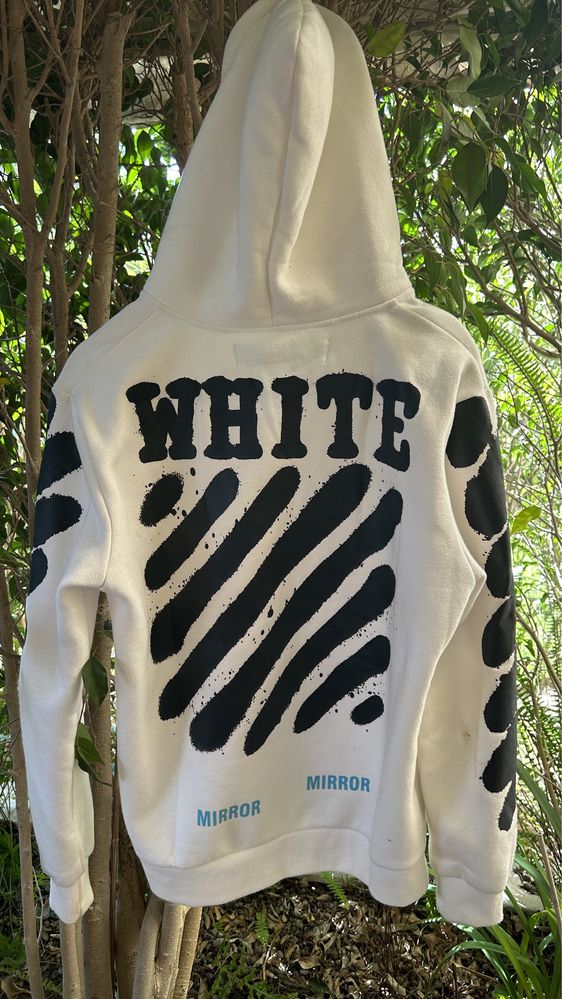 Off White Zip Up