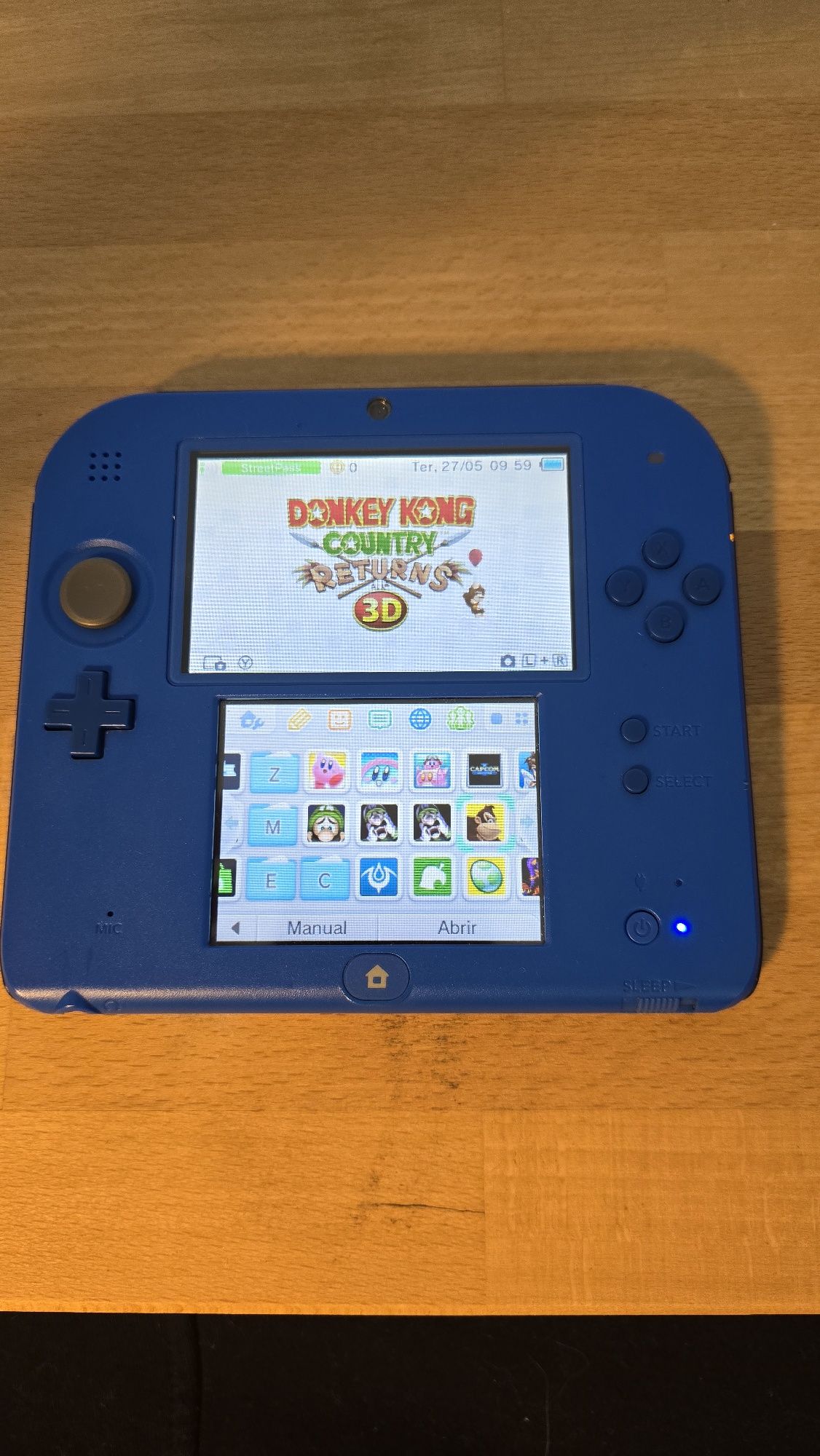Nitendo 2DS desbloqueado azul/preto