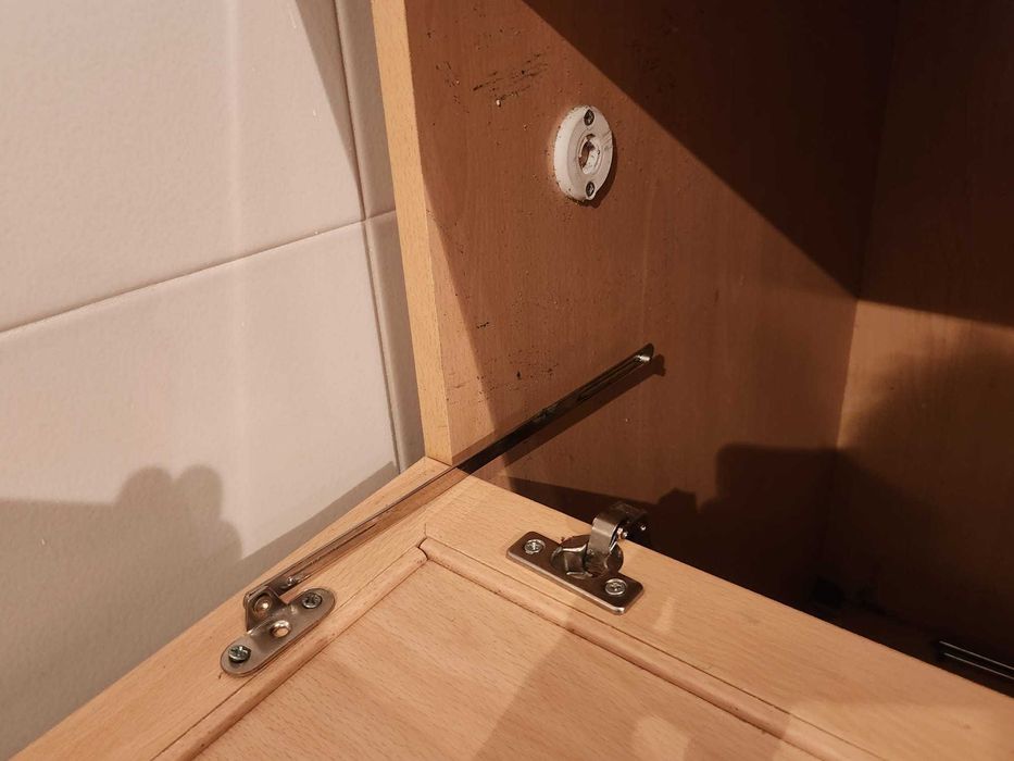 Secretária/Bancada de Apoio em Madeira Clara (Faia)