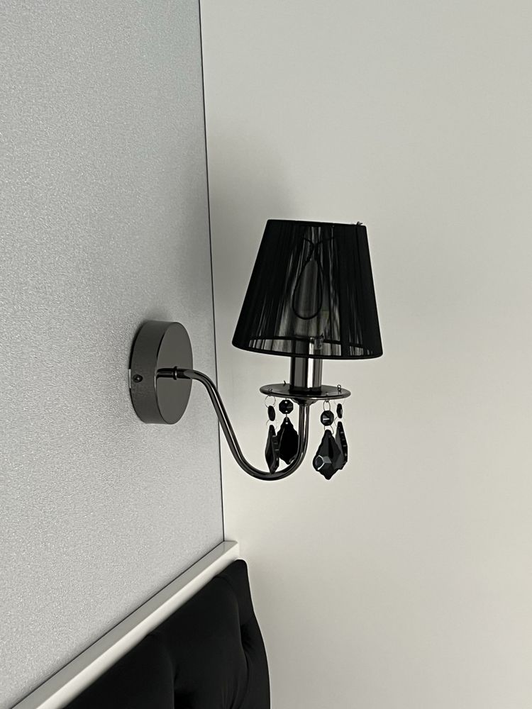 Lampa sufitowa i kinkiety w stylu glamour