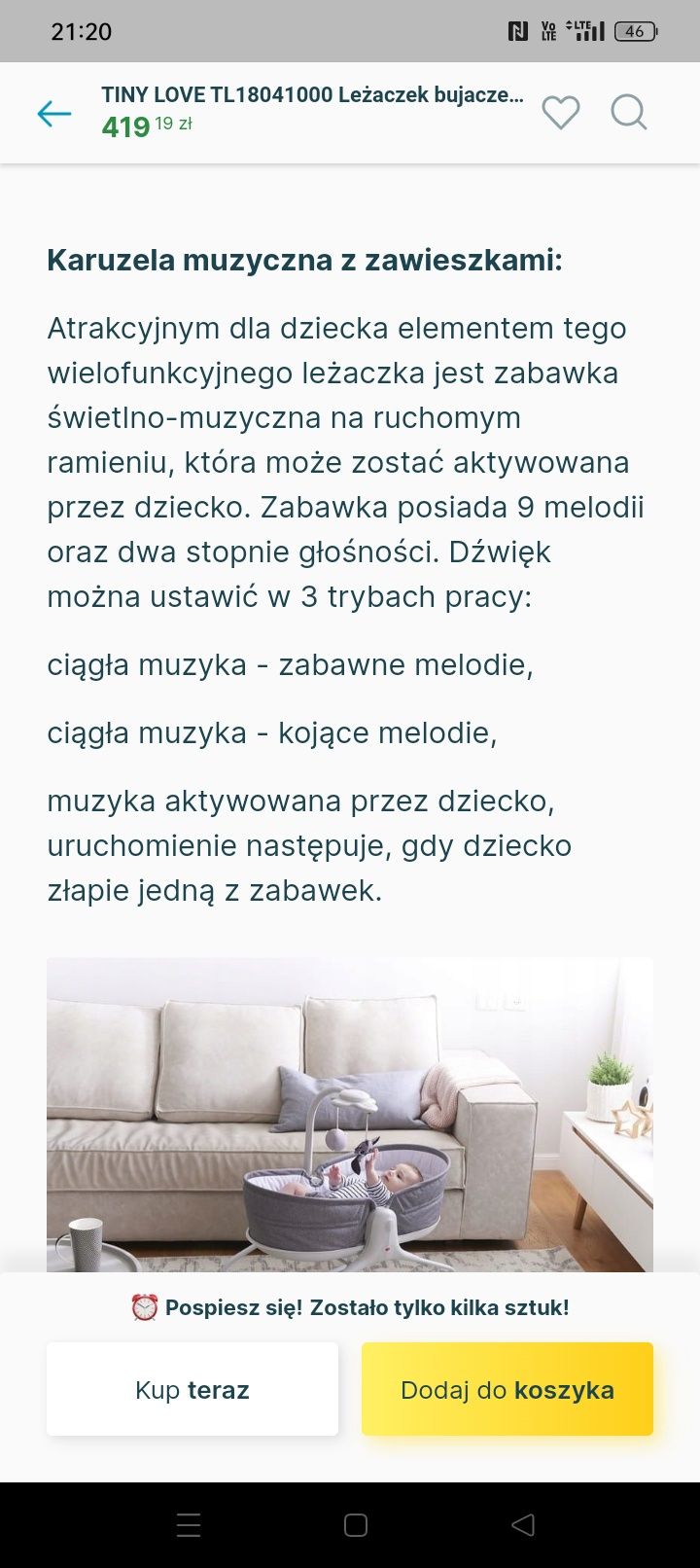 Bujaczek Tiny Love 3w1