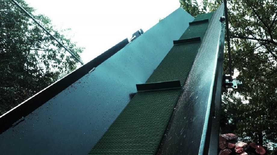 Piło łuparka do drewna kłód drzewa mocna elektryczna 7,5kW 20t mobilna