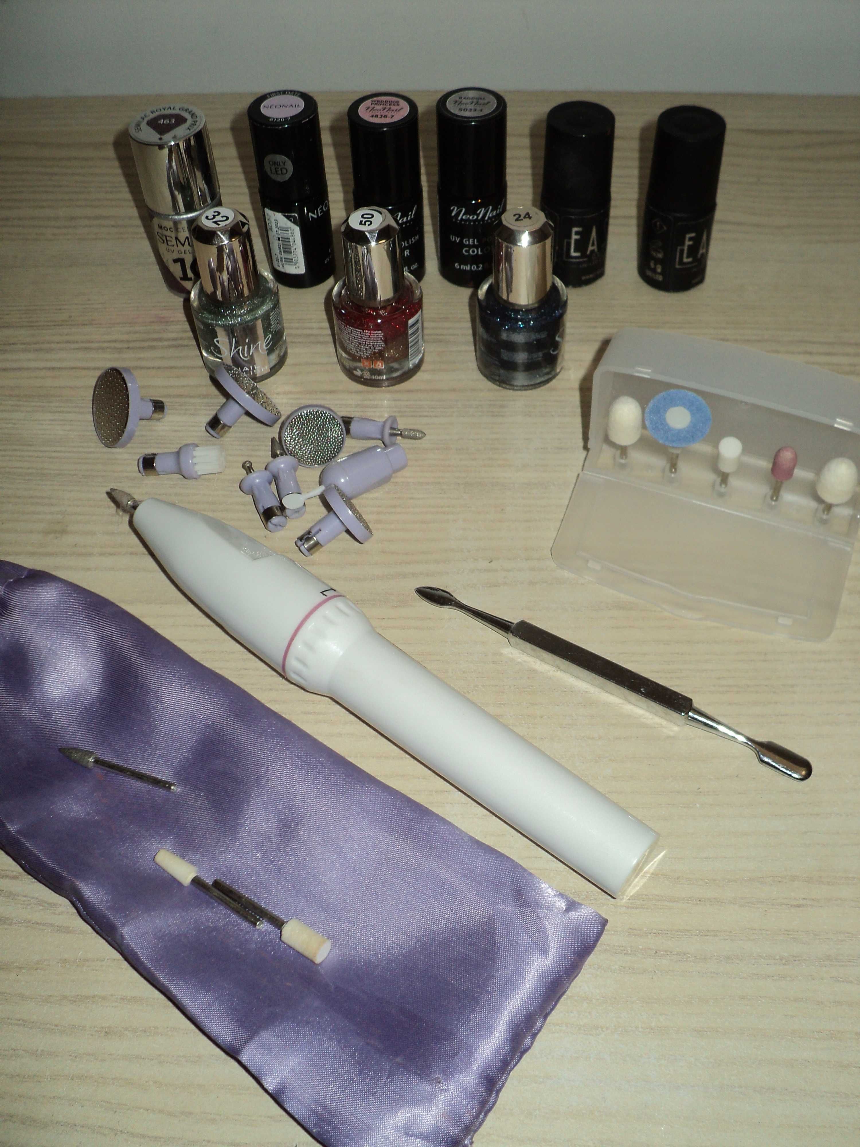 Lakiery do paznokci Neonail Semilac Shine komplet do manikiur