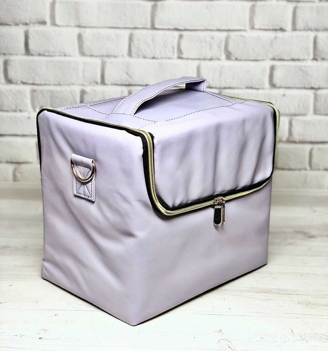 Бьюти кейс сумка мастера для косметики  раздвижные полочки кожзам