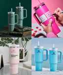 Оригинал Stanley Quencher термокружка с ручкой с трубочкой Стэнли 40Oz