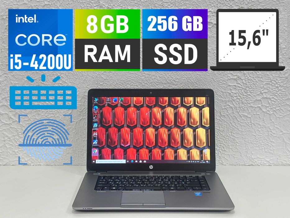 Ультрабук HP EliteBook 850 G1/15.6"/i5-4200U/8gb/256Sgb SSD+підсвітка
