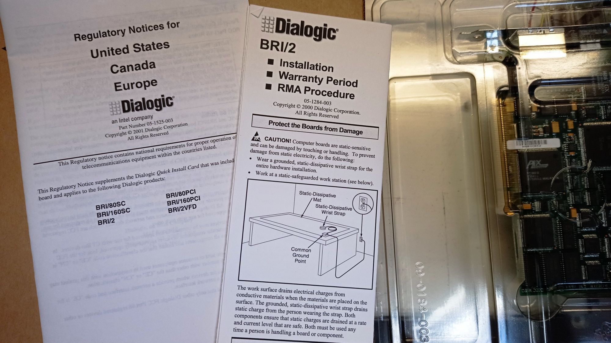 Placa dialogic acessos basicos