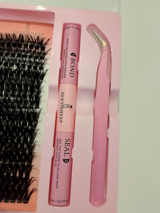 Sztuczne rzęsy doklejane kępki rzęs rzęsy bondingowe zestaw rzęs