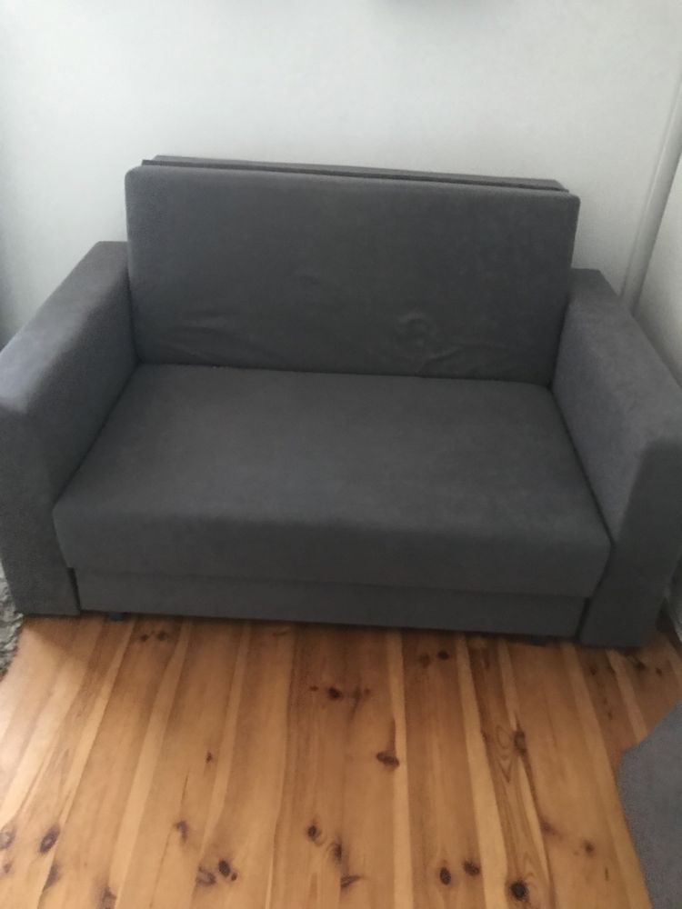 Sofa szara z funkcja spania