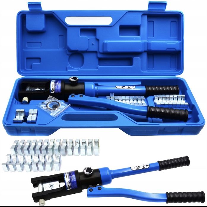 Hydrauliczna praska 18T do zaciskania końcówek kabli + zestaw matryc