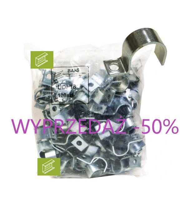 BAKS E90 Uchwyt kablowy / Rurki UDF 18 -10 Sztuk.