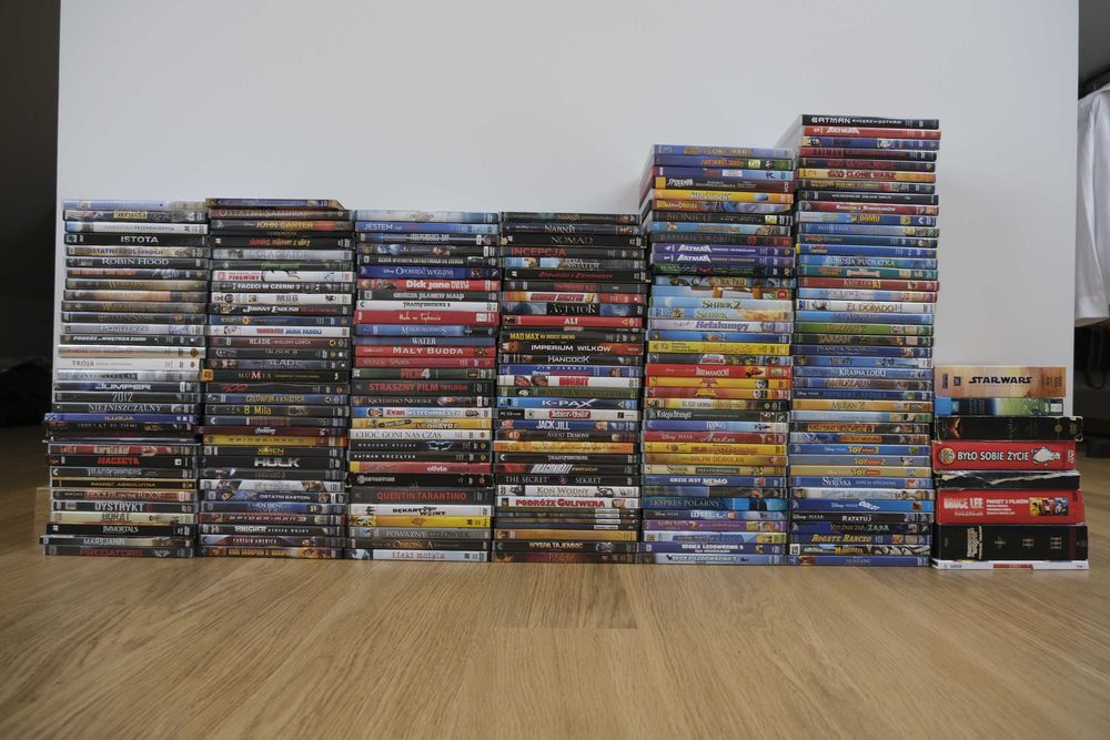 Kolekcja Filmów DVD i BluRay Tylko Całość