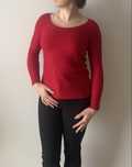 Cienki, czerwony sweter Reserved 34