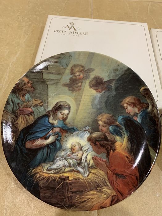 3 pratos de Natal Vista Alegre: 2001, 2002 e 2004